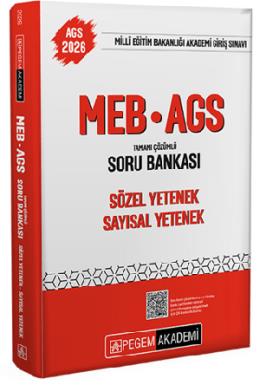 Pegem 2026 MEB AGS Sözel Yetenek Sayısal Yetenek Soru Bankası