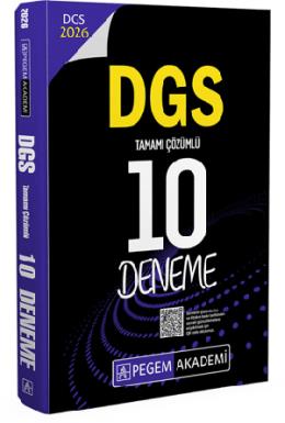 Pegem 2026 DGS Tamamı Çözümlü 10 Deneme