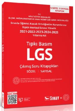 Sınav 8. Sınıf LGS Son 5 Yıl Çıkmış Soru Kitapçıkları