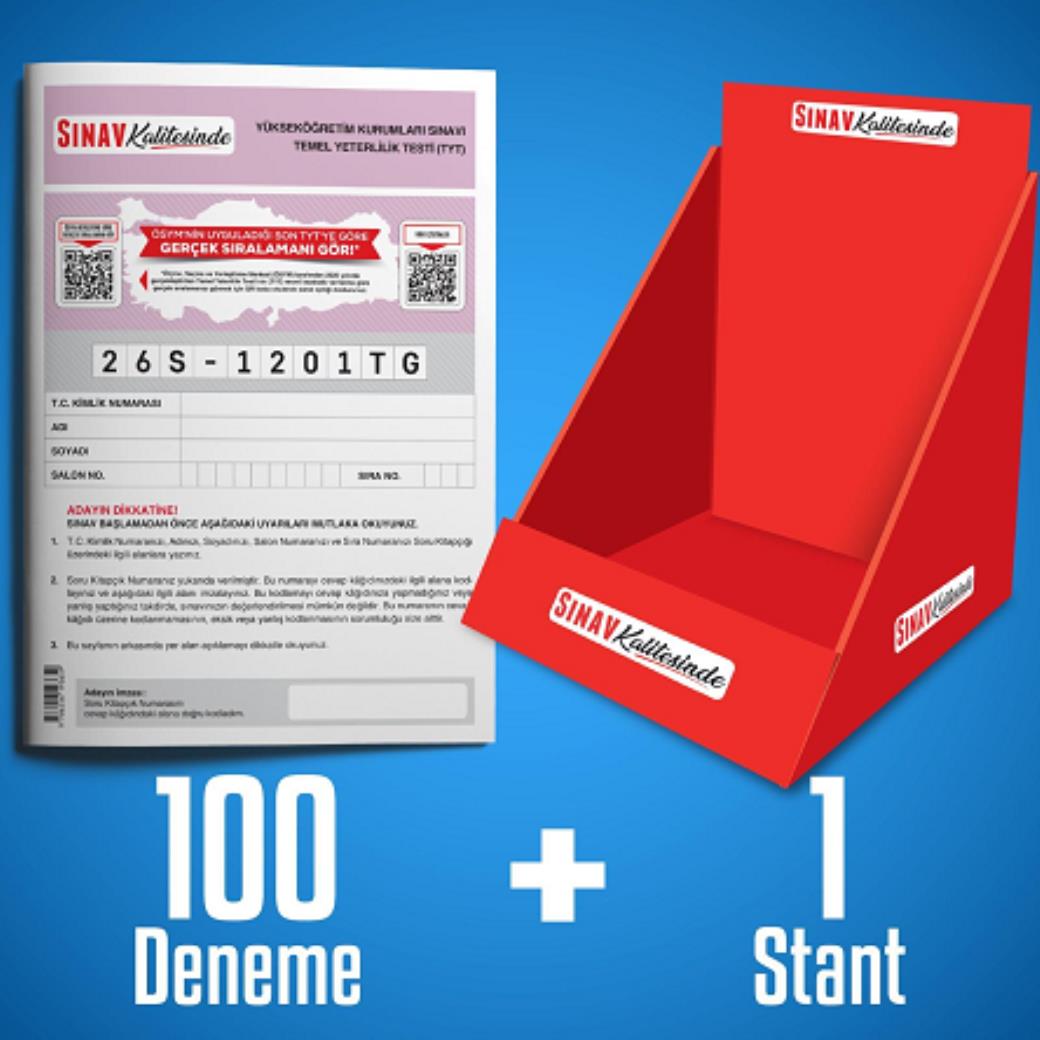 2026 Sınav Türkiye Geneli TYT Deneme Standlı (100 Adet)