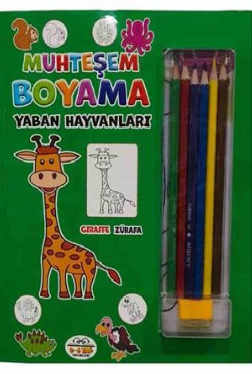 Muhteşem Boyama 6 Renk Yaban Hayvanları