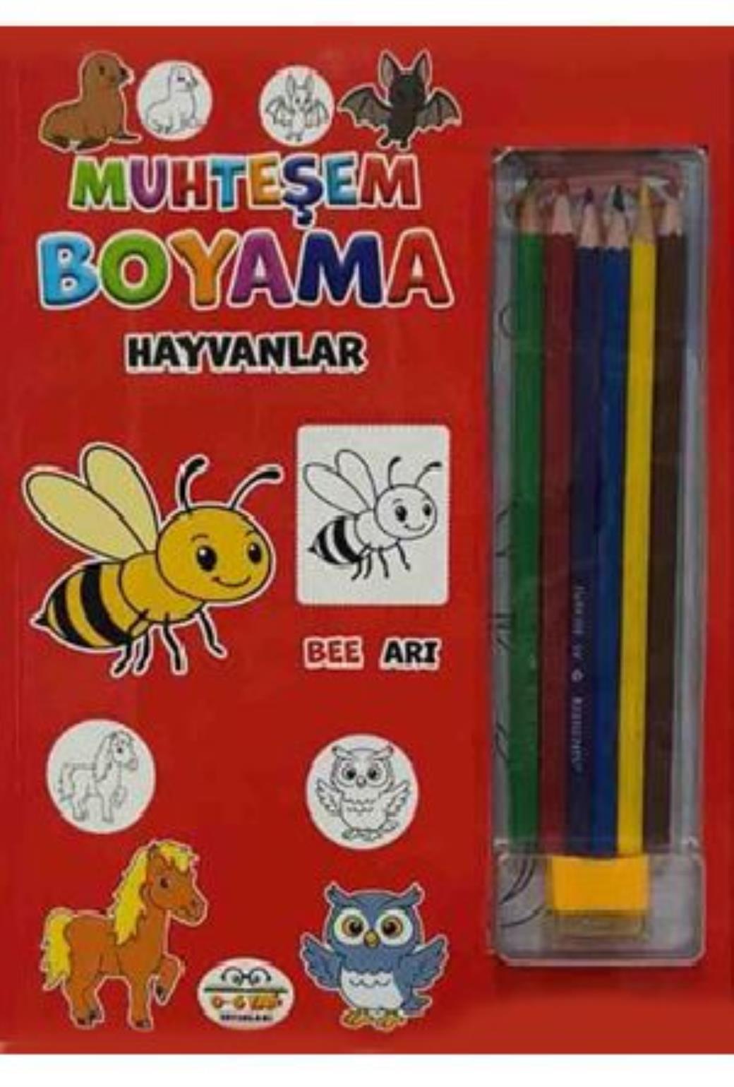 Muhteşem Boyama 6 Renk Hayvanlar