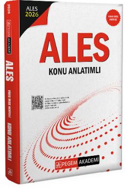 Pegem 2026 ALES Konu Anlatımlı