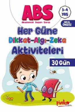 ABS 3-4 Yaş Her Güne Dikkat Algı Zeka Aktiviteleri 30 Gün