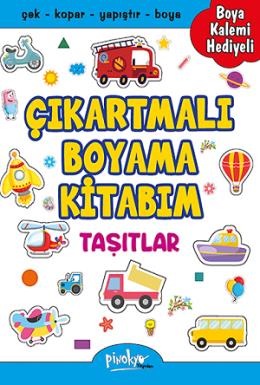 Çıkartmalı Taşıtlar Boyama Kitabı