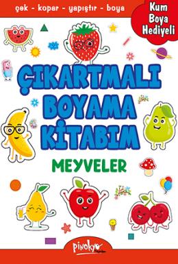 Çıkartmalı Meyveler Boyama Kitabı