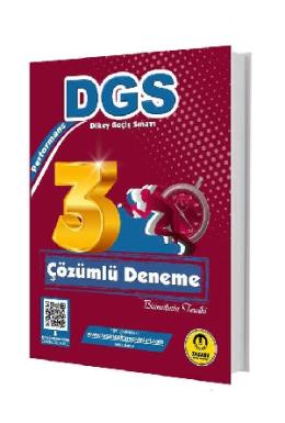 Tasarı 2025 DGS Çözümlü 3 Deneme