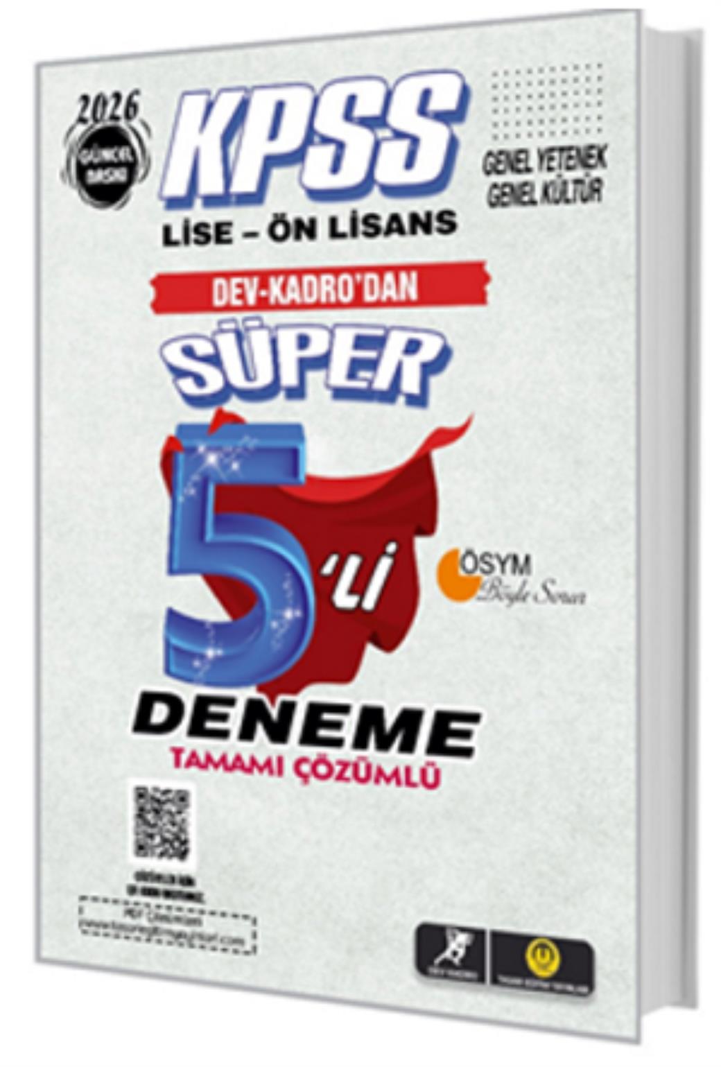 2026 Tasarı KPSS Lise Önlisans Süper 5 li Deneme