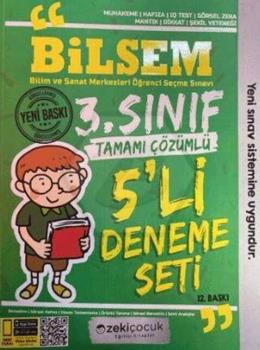 Zeki Çocuk 3.Sınıf Bilsem Tamamı Çözümlü 5 li Deneme Sınavı