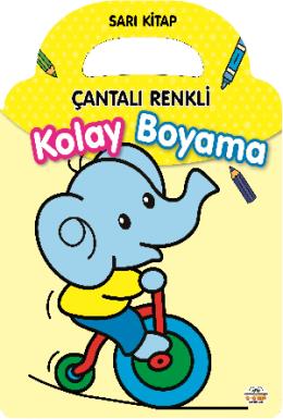 Çantalı Renkli Kolay Boyama Sarı Kitap