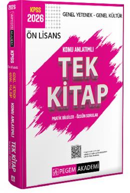 Pegem 2026 KPSS GYGK Ön Lisans Tek Kitap