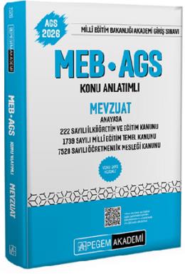 Pegem 2026 MEB AGS Konu Anlatımlı Mevzuat