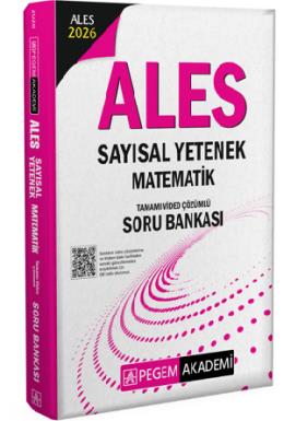 Pegem 2026 ALES Sayısal Yetenek Matematik Tamamı Video Çözümlü Soru Bankası