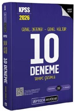 Pegem 2026 KPSS GYGK 10 Deneme Çözümlü