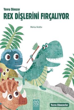 Yavru Dinozor Rex Dişlerini  Fırçalıyor