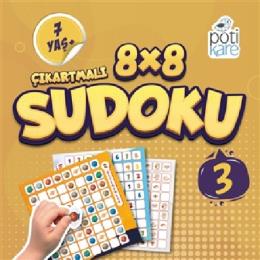 8x8 Çıkartmalı Sudoku 3 - 7 Yaş