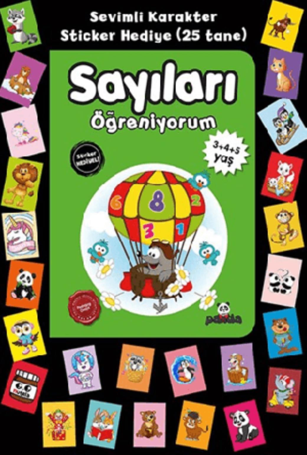 Stickerlı 3 4 5 Yaş Sayıları Öğreniyorum