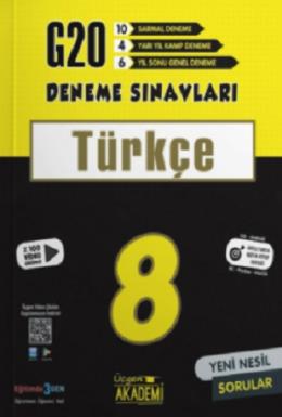 Üçgen Akademi 8. Sınıf Türkçe 20li Deneme
