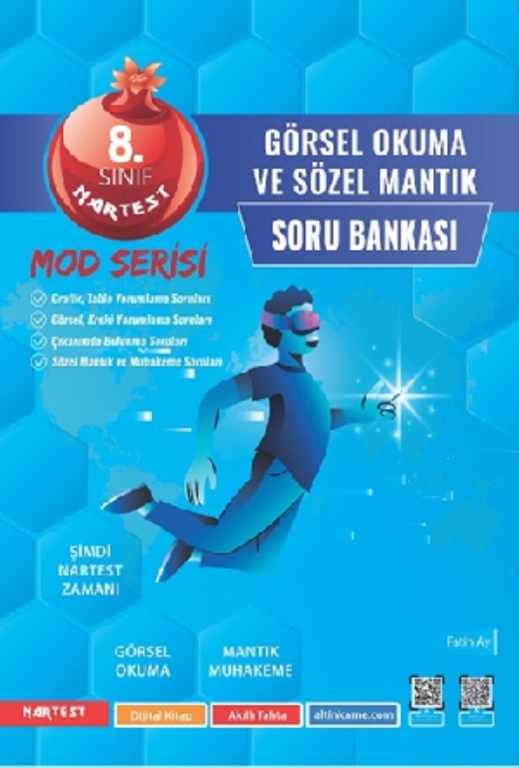 Nartest 8.Sınıf Mod Görsel Okuma ve Sözel Mantık Soru Bankası