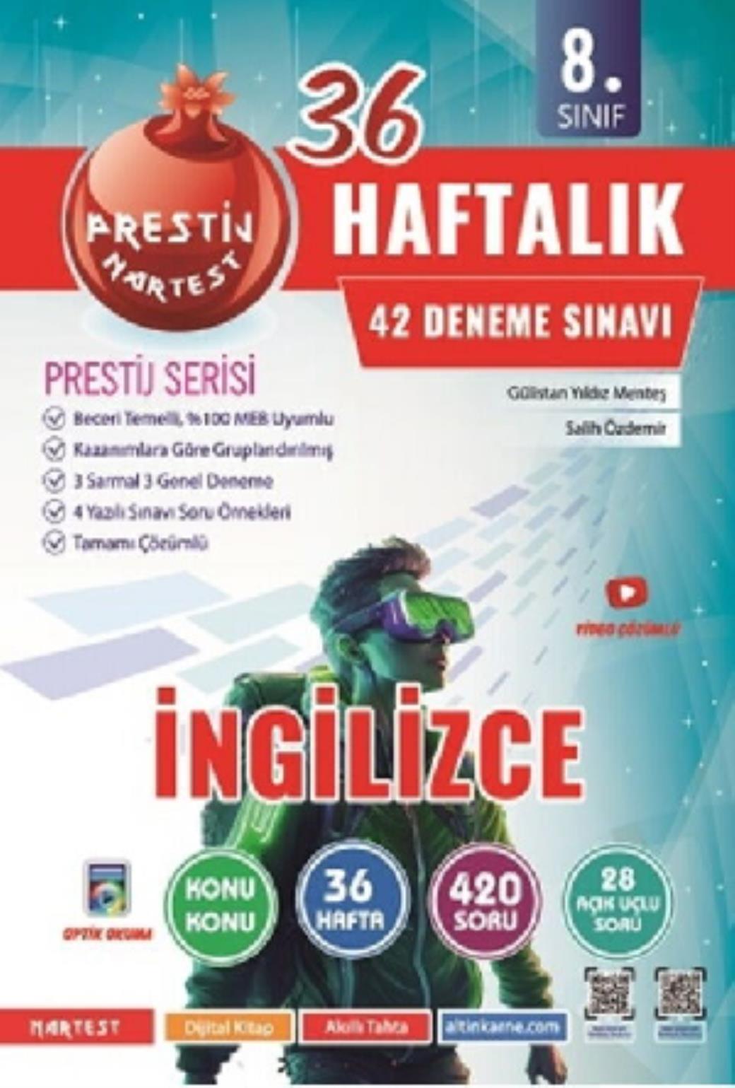 Nartest 8.Sınıf Haftalık İngilizce Denemeleri