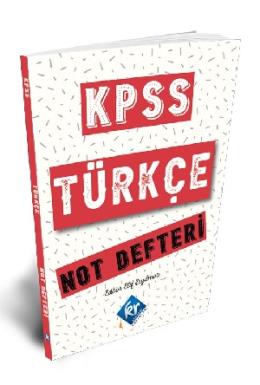 KR Akademi 2021 KPSS Türkçe Konu Anlatımlı Not Defteri (İADESİZ)