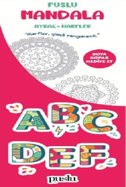 Puslu Mandala Çocuk Ayraç Harfler