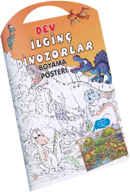 İlginç Dinozorlar Dev Boyama Posteri