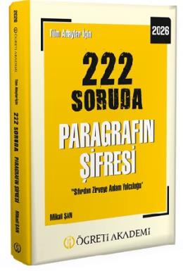 Pegem 2026 Tüm Adaylar İçin 222 Soruda Paragrafın Şifresi
