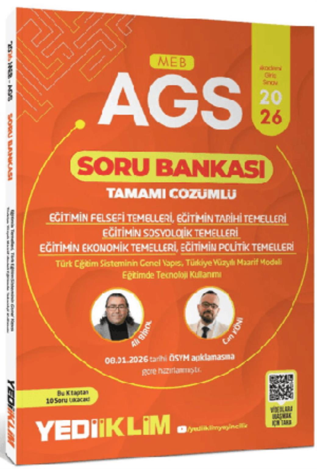 Yediiklim 2026 MEB AGS Eğitimin Temelleri ve Temel Kavramlar Türk Milli Eğitim Sisteminin Tamamı Çöz