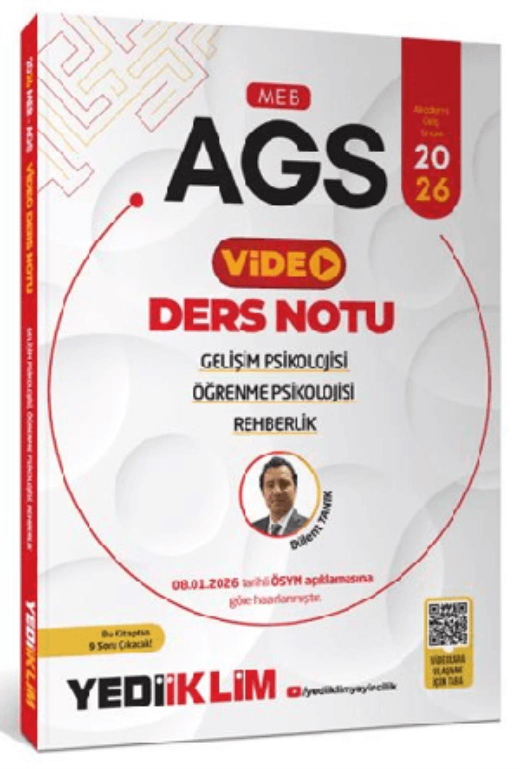 Yediiklim 2026 MEB AGS Gelişim Psikolojisi Öğrenme Psikolojisi ve Rehberlik Video Anlatımlı Ders Not