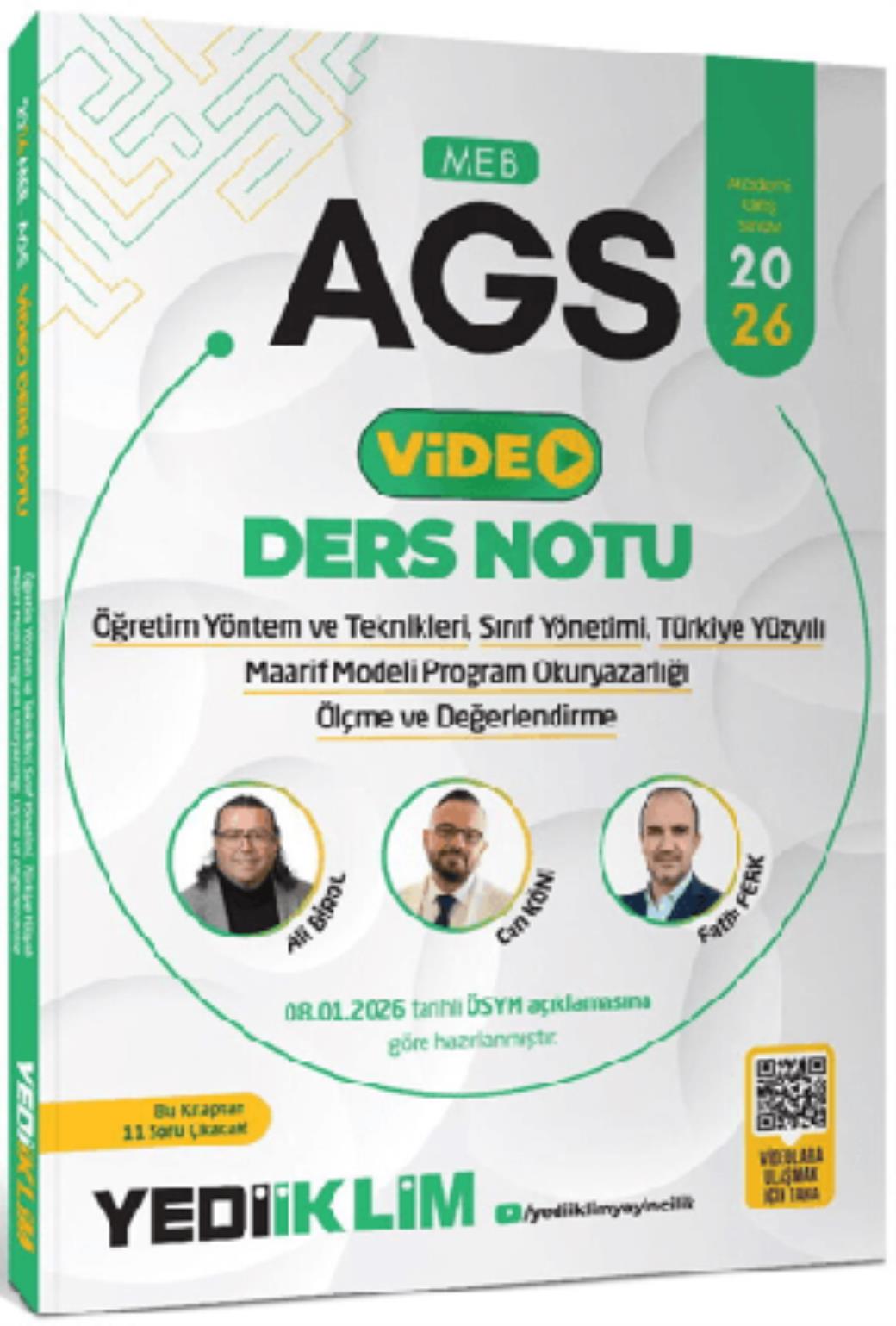 Yediiklim 2026 MEB AGS Eğitimin Temelleri ve Temel Kavramlar Türk Milli Eğitim Sisteminin Genel Yapı