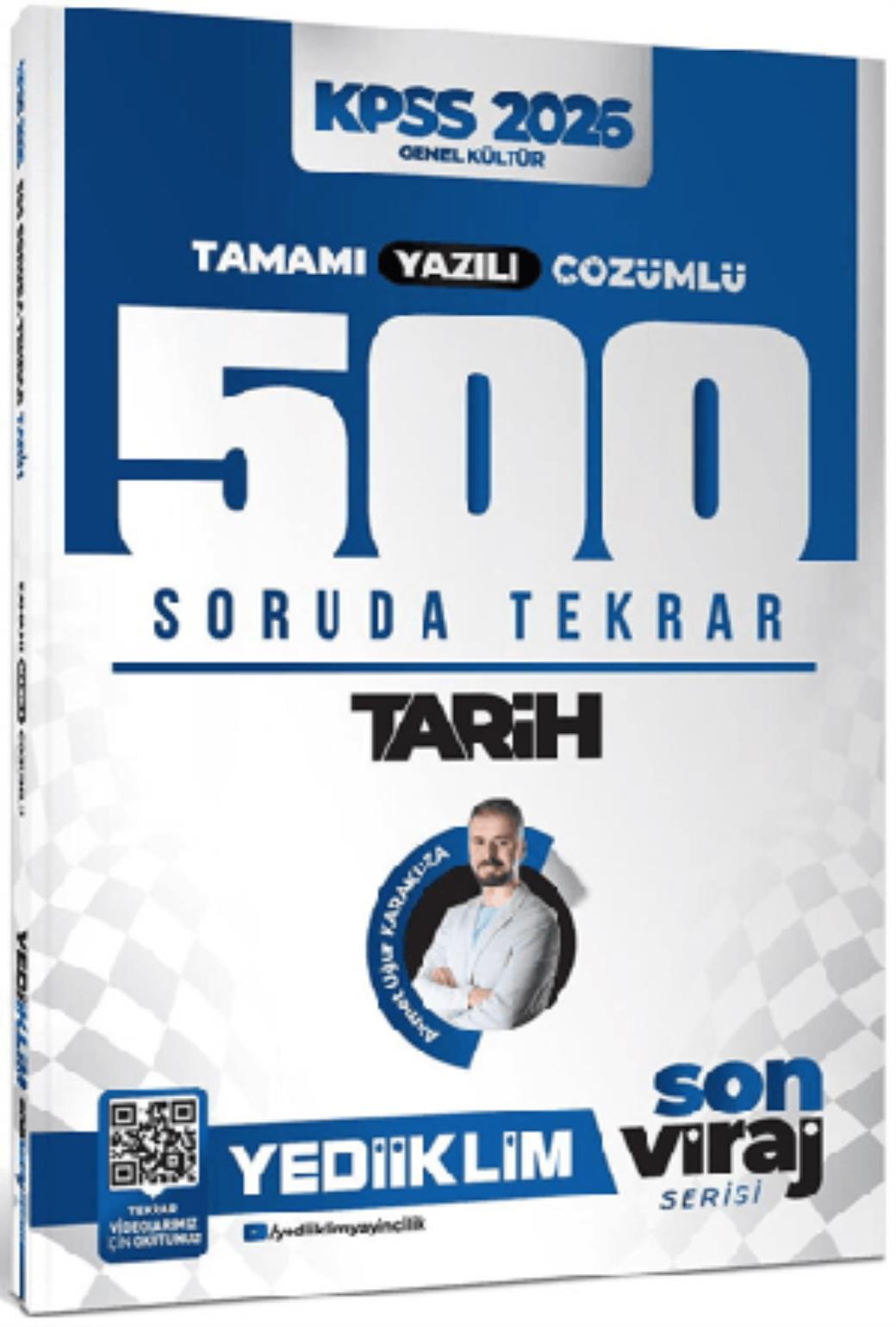 Yediiklim 2026 KPSS AGS Son Viraj Serisi Tarih Tamamı Yazılı Çözümlü 500 Soruda Genel Tekrar Kampı