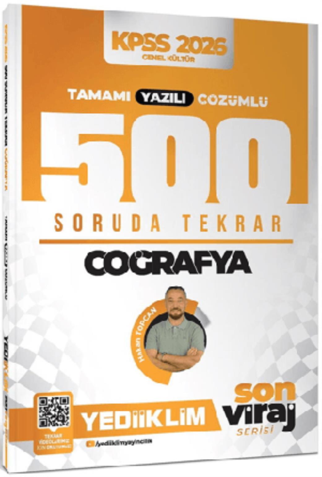 Yediiklim 2026 KPSS AGS Son Viraj Serisi Coğrafya Tamamı Yazılı Çözümlü 500 Soruda Genel Tekrar Kamp