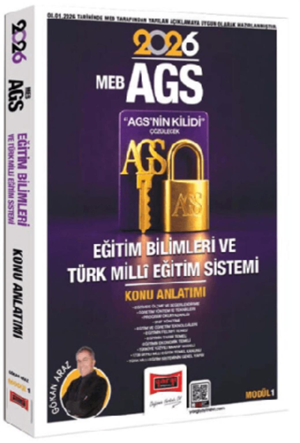 Yargı 2026 MEB AGS Anahtarı Eğitim Bilimleri ve Türk Milli Eğitim Sistemi Konu Anlatımı Modül 1