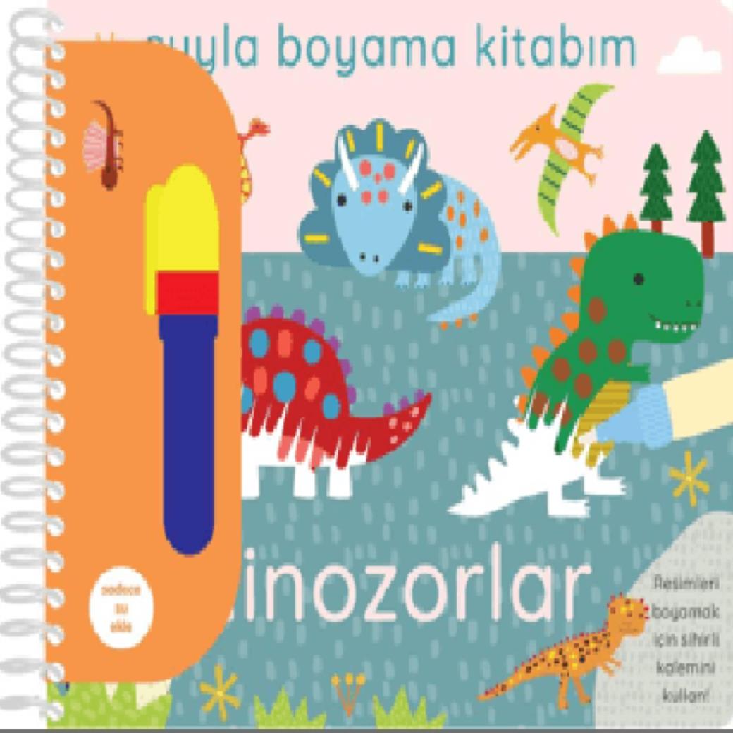 Suyla Boyama Kitabım Dinozorlar (Ciltli)
