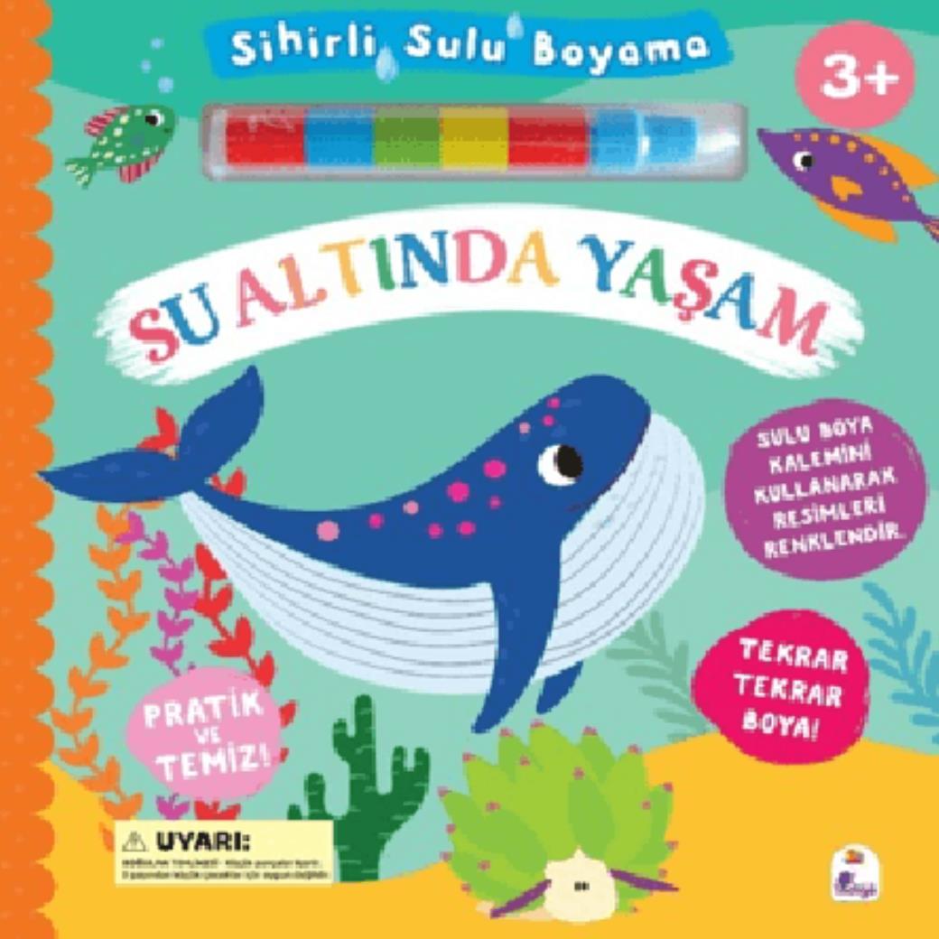 Sihirli Sulu Boyama Su Altında Yaşam (Ciltli)