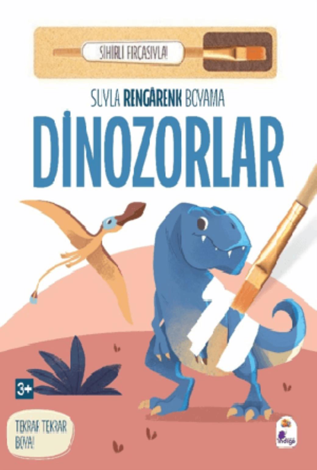Suyla Rengarenk Boyama Dinozorlar (Sihirli Fırçasıyla)