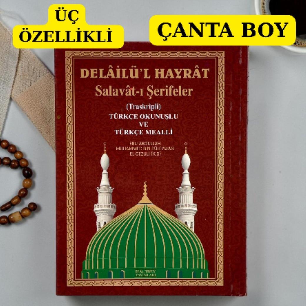Delailül Hayrat ve Salavatı Şerifler Çanta Boy (Ciltli)