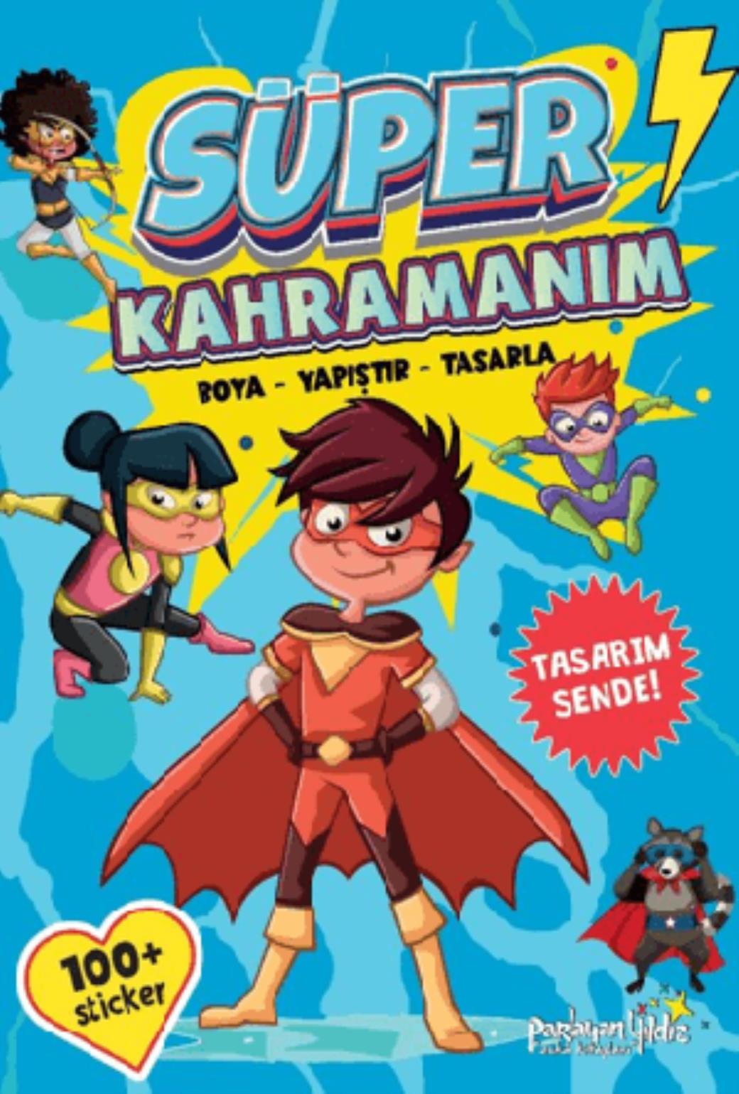 Süper Kahramanım Boya Yapıştır Tasarla