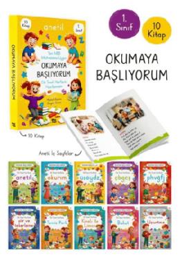 1. Sınıf Okumaya Başlıyorum Anetil (10 Kitap)