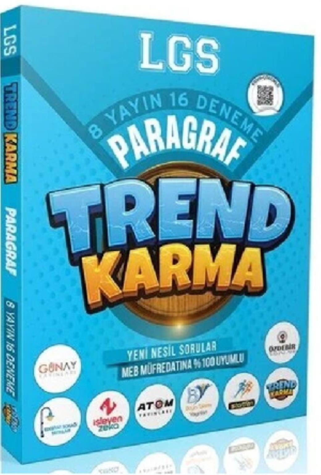 Trend Karma 8. Sınıf LGS Paragraf 8 Yayın 16 Denem