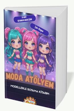 Moda Atölyem Modellerle Boyama Kitabım