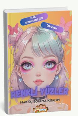 Renkli Yüzler Makyaj Boyama Kitabım