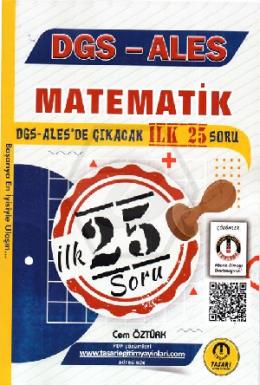 Tasarı DGS ALES Matematik İlk 25 Çıkacak Soru