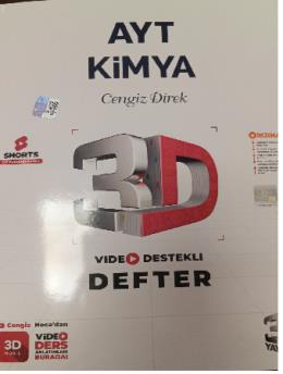 3D AYT Kimya Video Destekli Defter