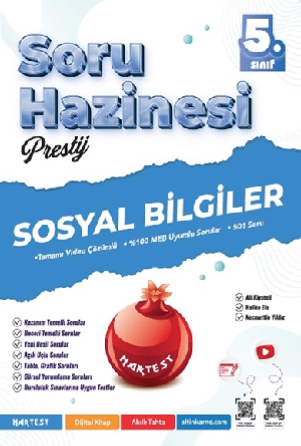 Nartest 5.Sınıf Prestij Sosyal Bilgiler Soru Hazinesi