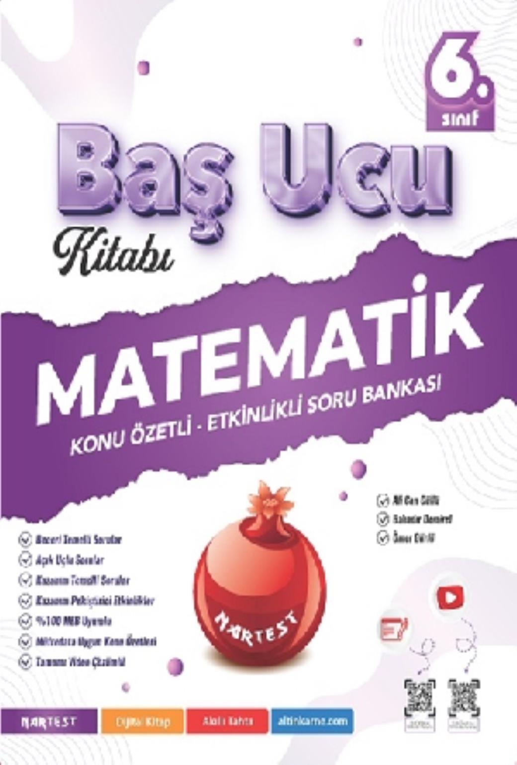 Nartest 6.Sınıf Matematik Baş Ucu Kitabı Maarif Modeli