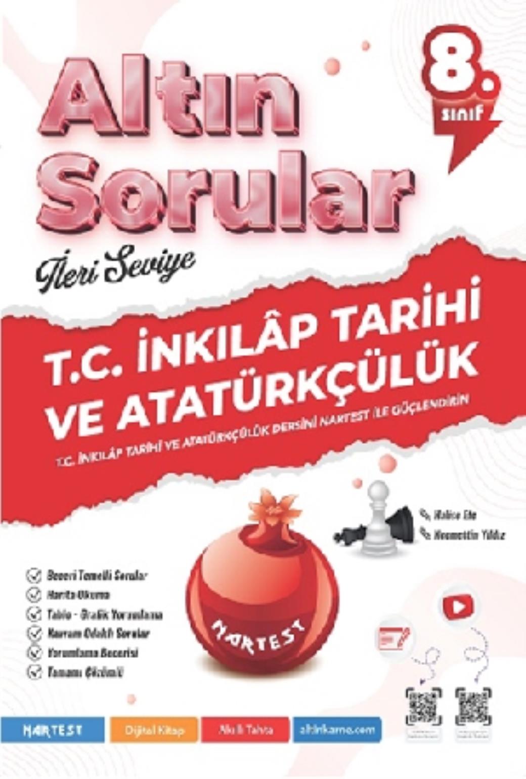 Nartest 8.Sınıf Altın Sorular T.C İnkilap Tarihi Ve Atatürkçülük