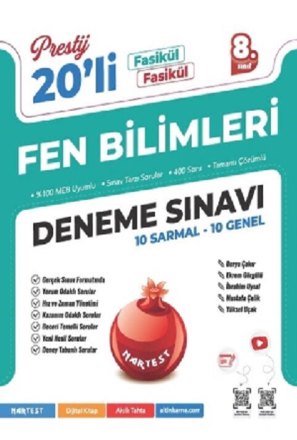 Nartest 8. Sınıf Prestij Fen Bilimleri 20 Deneme