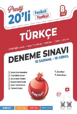 Nartest 8.Sınıf Prestij Türkçe 20 Deneme Sınavı